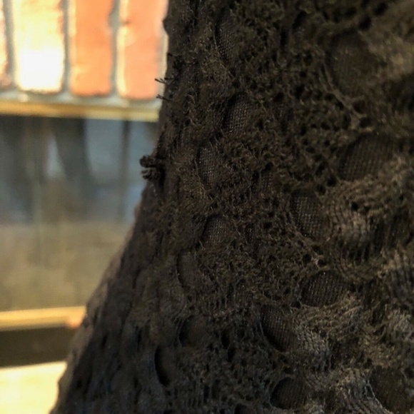 Vintage Black Coachella Chic Eyelet Mini Dress - Picture 10 of 10